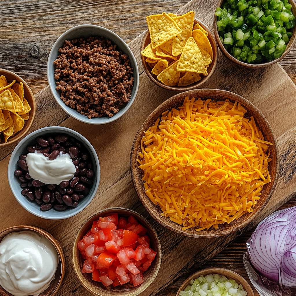 Crispy Doritos Casserole ingredients