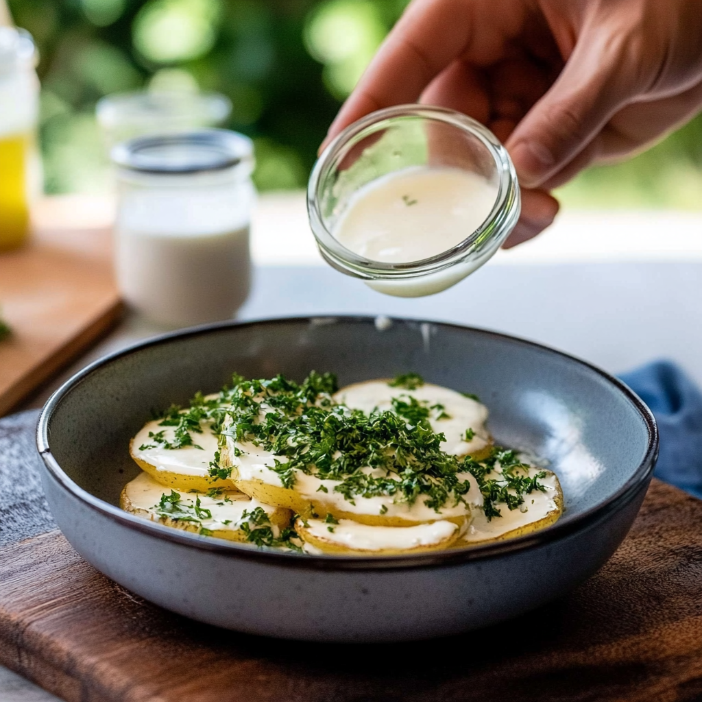 Crispy Smashed Potatoes with Zesty Yogurt Dip 22 Crispy Smashed Potatoes with Zesty Yogurt Dip