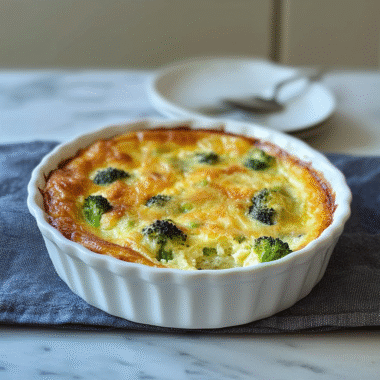 Crustless Broccoli Quiche 1