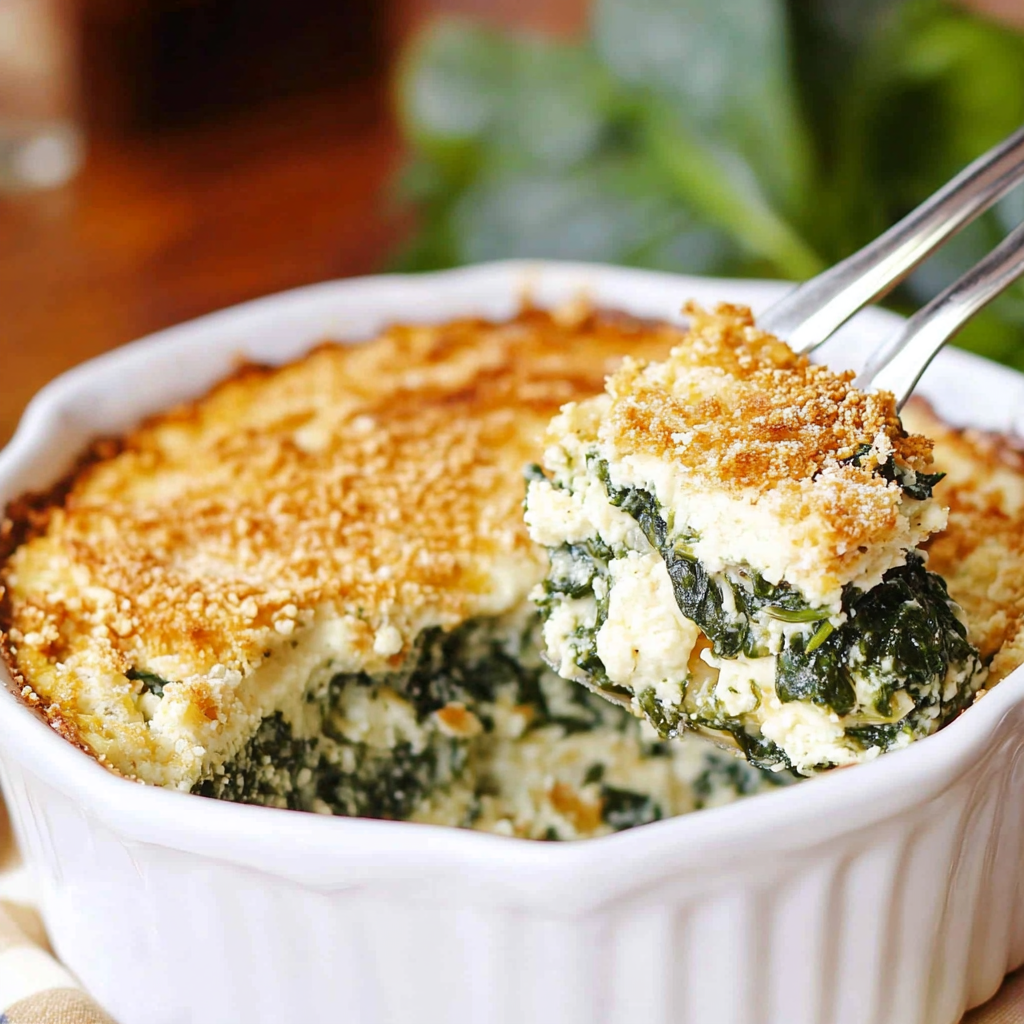 Feta Spinach Casserole