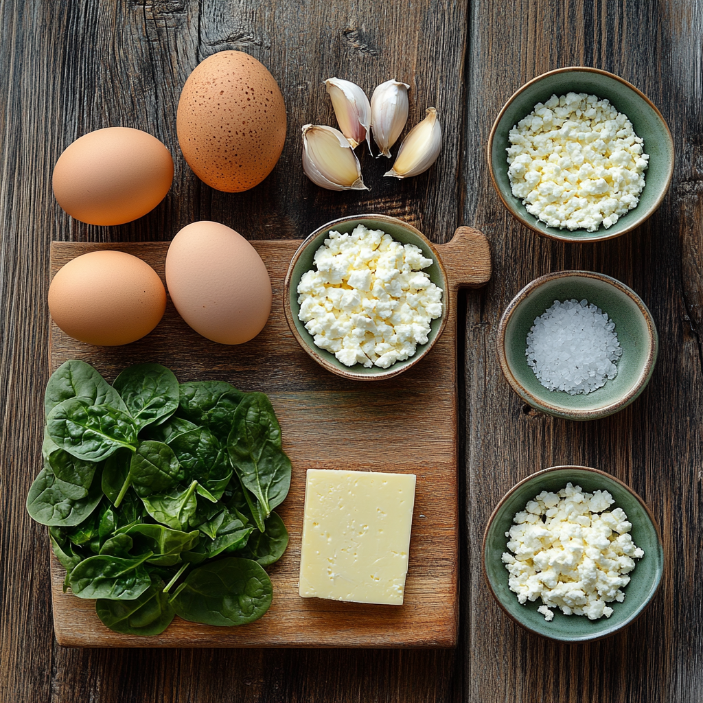 Feta Spinach Casserole ingredients