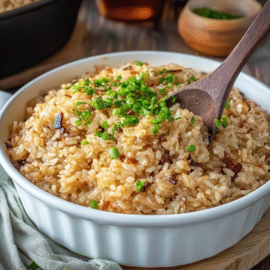 French Onion Rice Bake 1