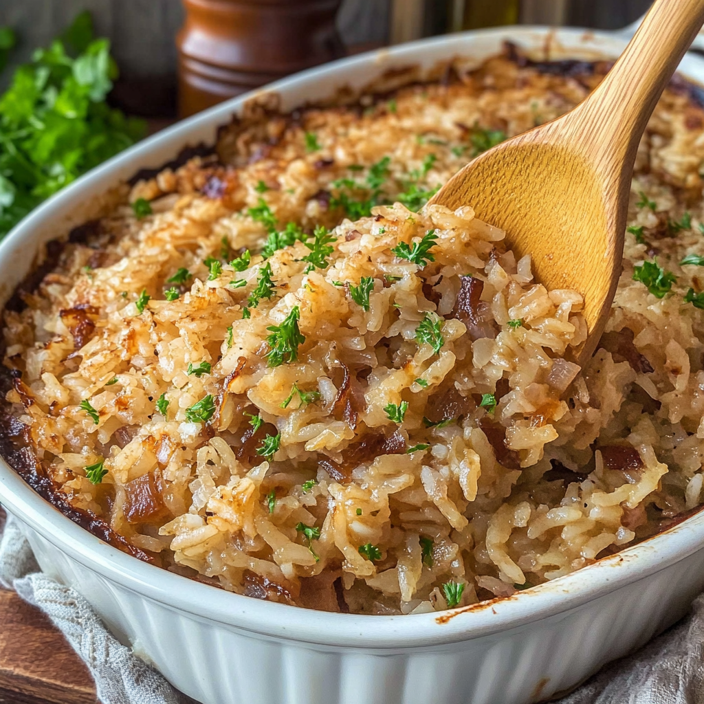French Onion Rice Bake 22 French Onion Rice Bake