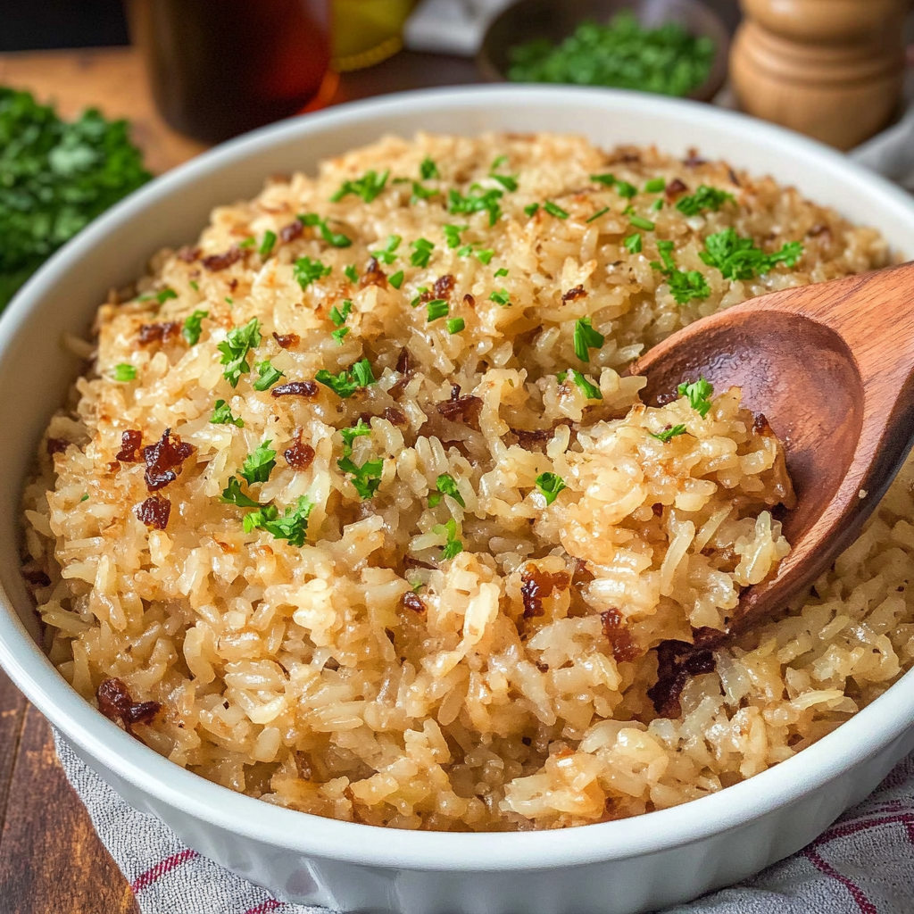 French Onion Rice Bake 23 French Onion Rice Bake