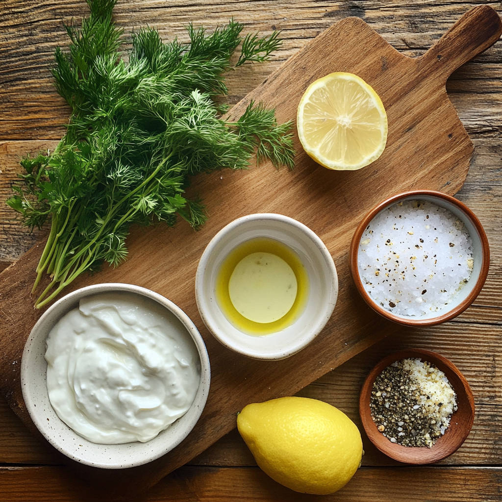 Greek Yogurt Salad Dressing ingredients