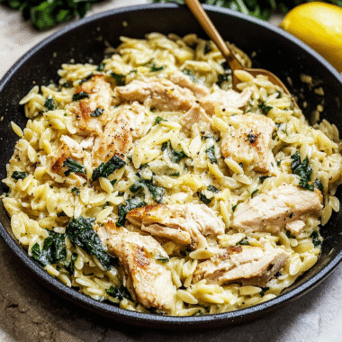 Lemon Chicken Orzo Pasta 1