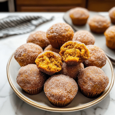 Mini Cinnamon Sugar Pumpkin Muffins 1