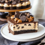 Oreo Peanut Butter Cup No Bake Cheesecake 1