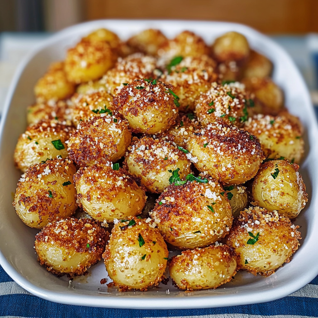 Parmesan Crusted Baby Potatoes 1
