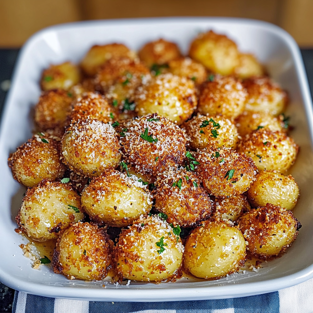 Parmesan Crusted Baby Potatoes