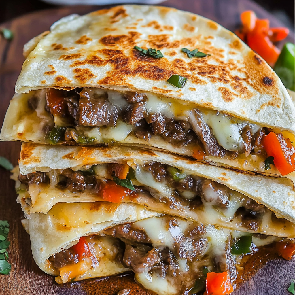 Philly Cheesesteak Quesadillas