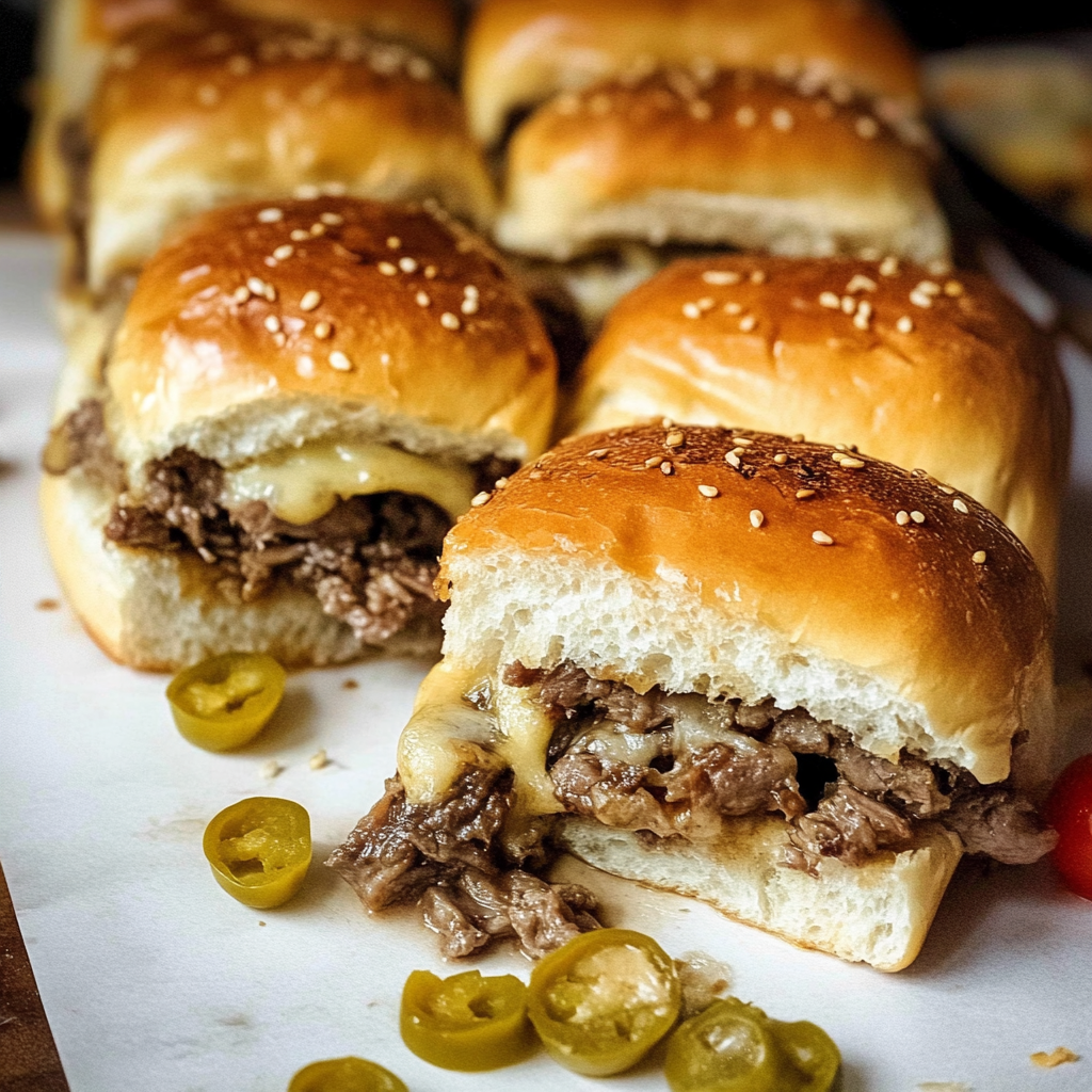 Philly Cheesesteak Sliders