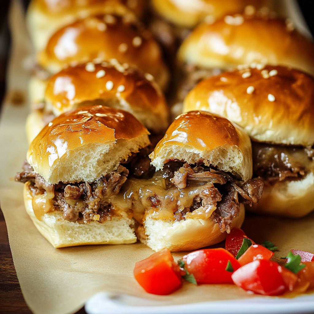Philly Cheesesteak Sliders