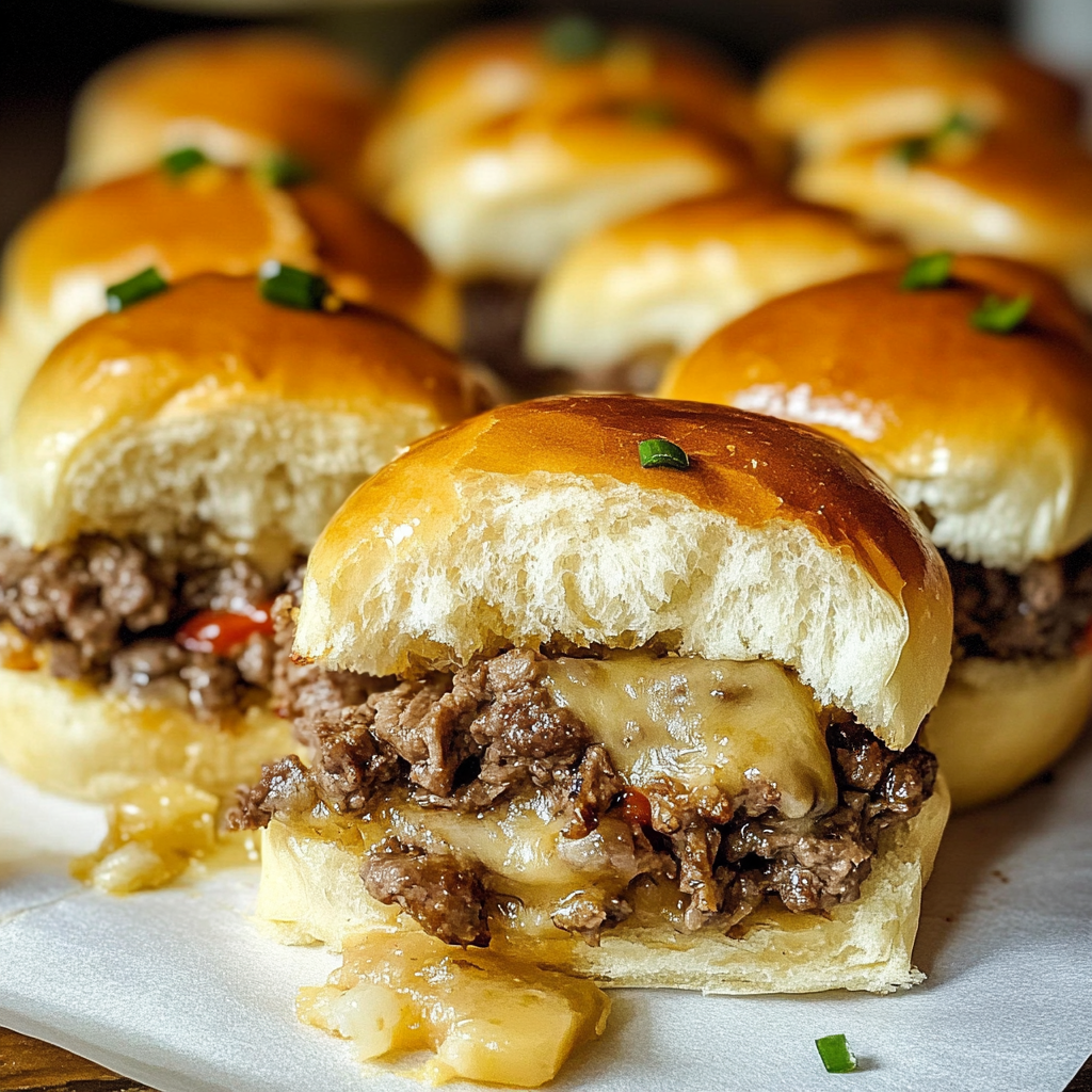 Philly Cheesesteak Sliders