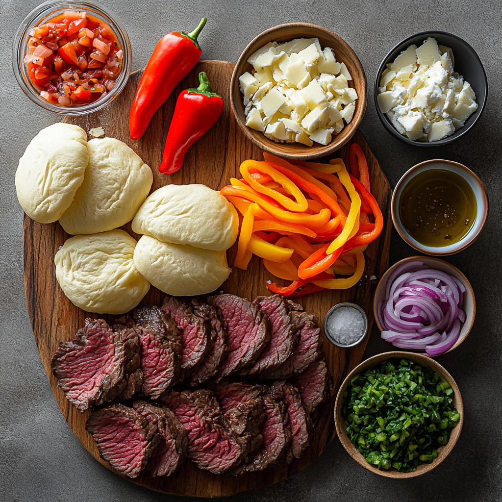 Philly Cheesesteak Sliders ingredients