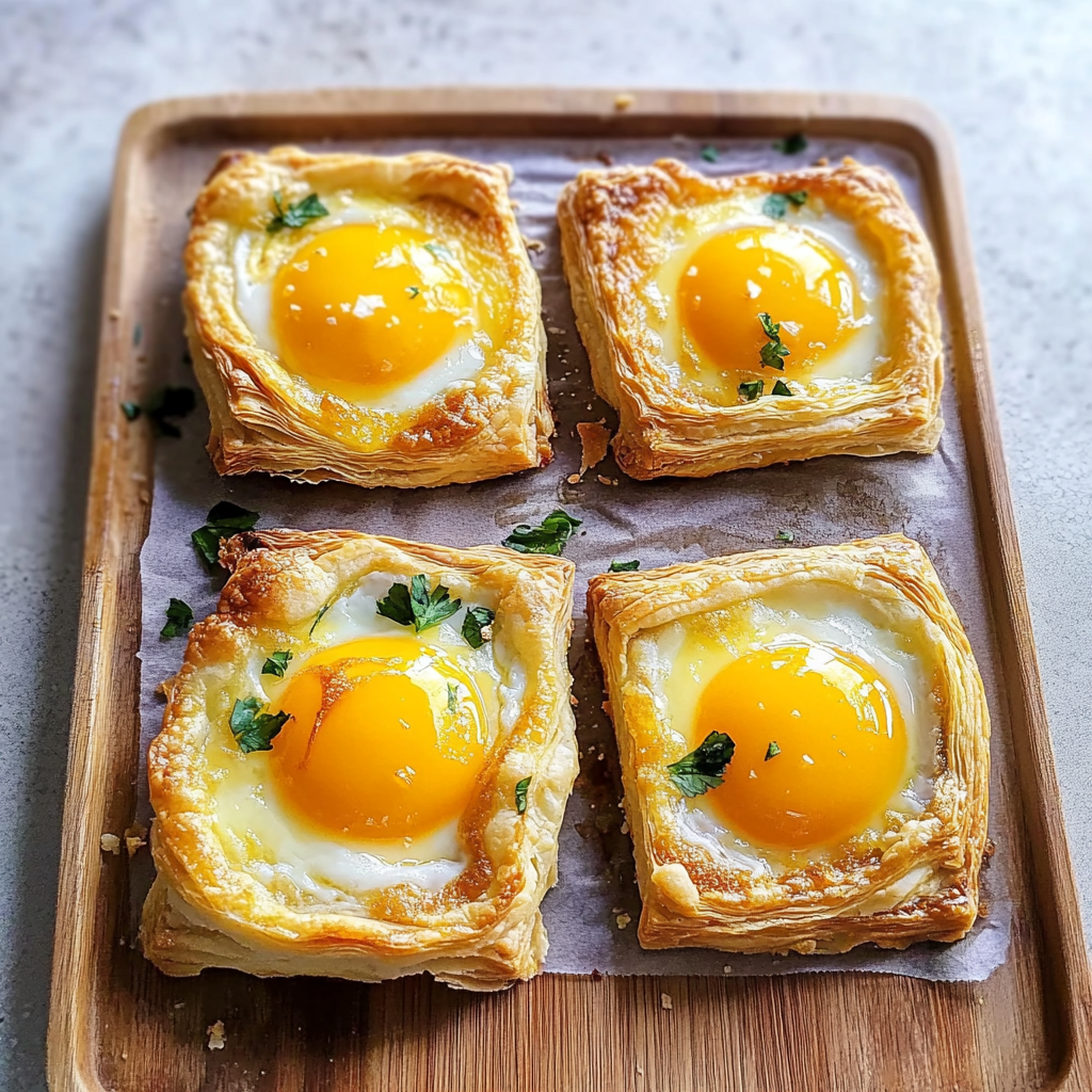 Puff Pastry Breakfast Egg Tarts 1