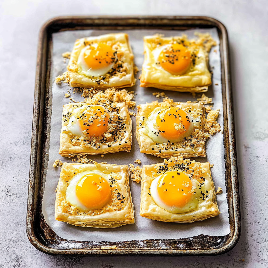 Puff Pastry Breakfast Egg Tarts
