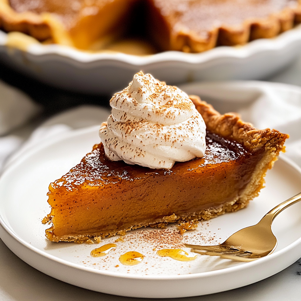 Pumpkin Pie Brûlée with Bourbon Vanilla Whipped Cream
