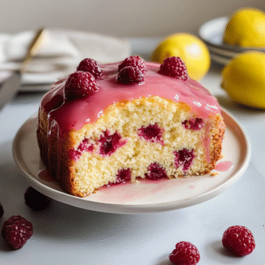 Raspberry Lemon Loaf Cake 1