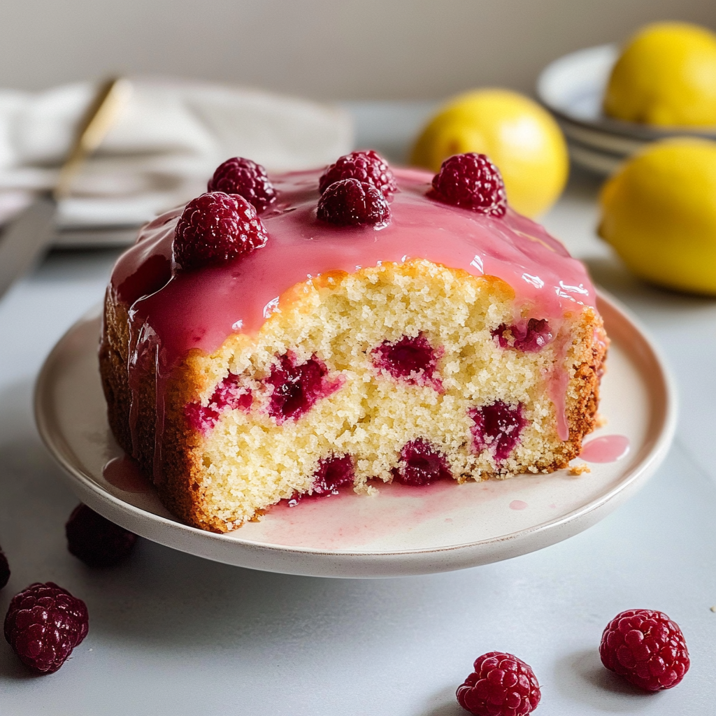 Raspberry Lemon Loaf Cake 1