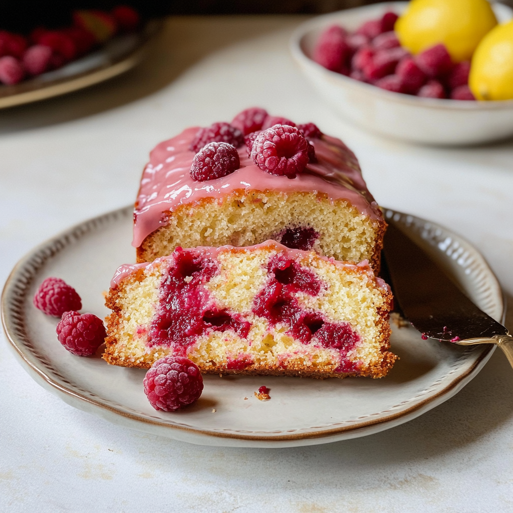 Raspberry Lemon Loaf Cake