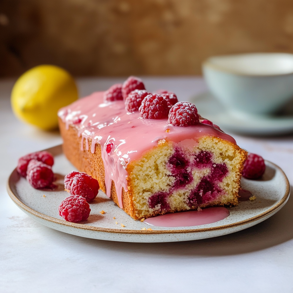 Raspberry Lemon Loaf Cake