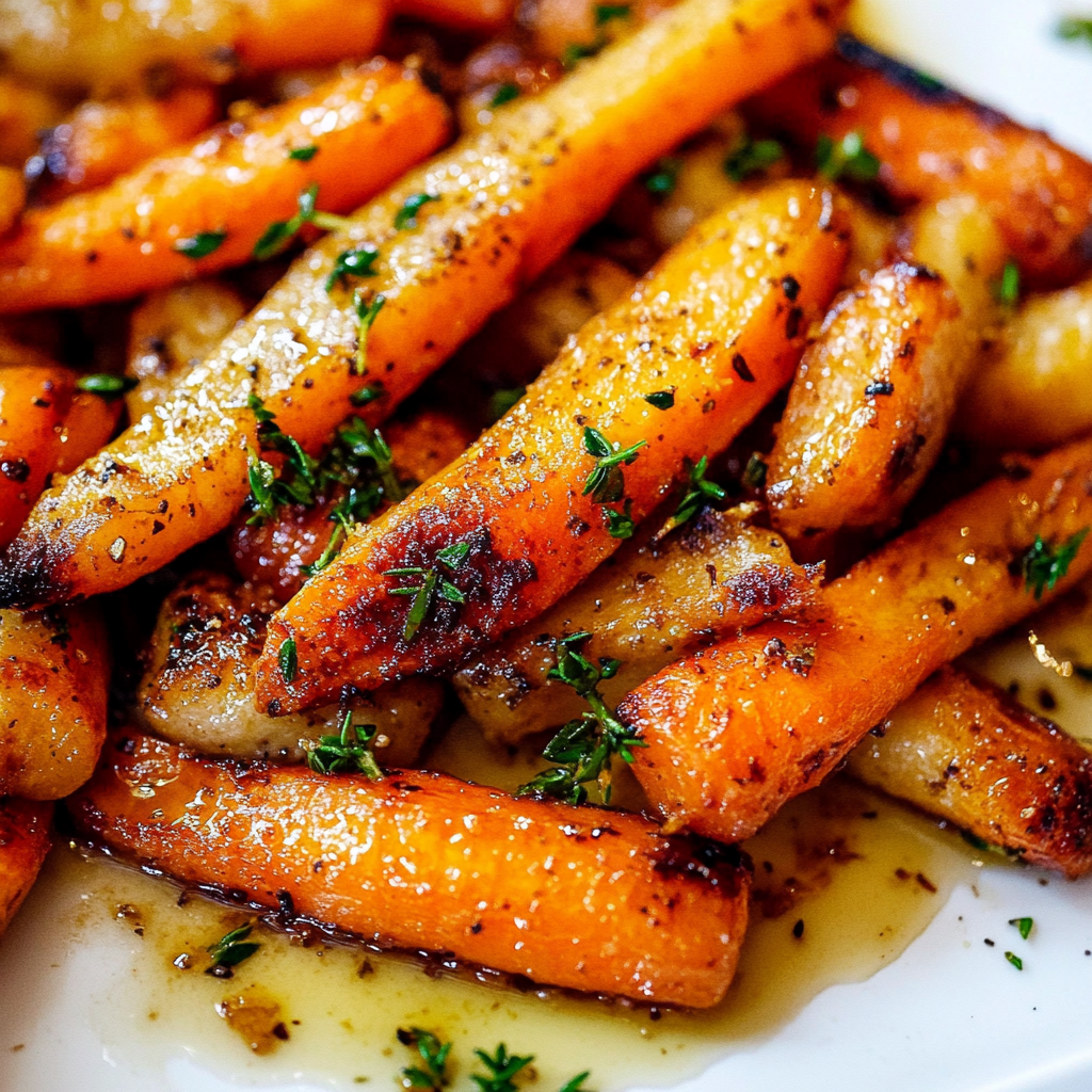 Roasted Brown Butter Honey Garlic Carrot