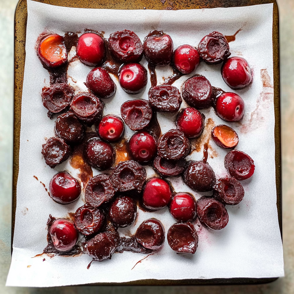 Roasted Cherry Brownies