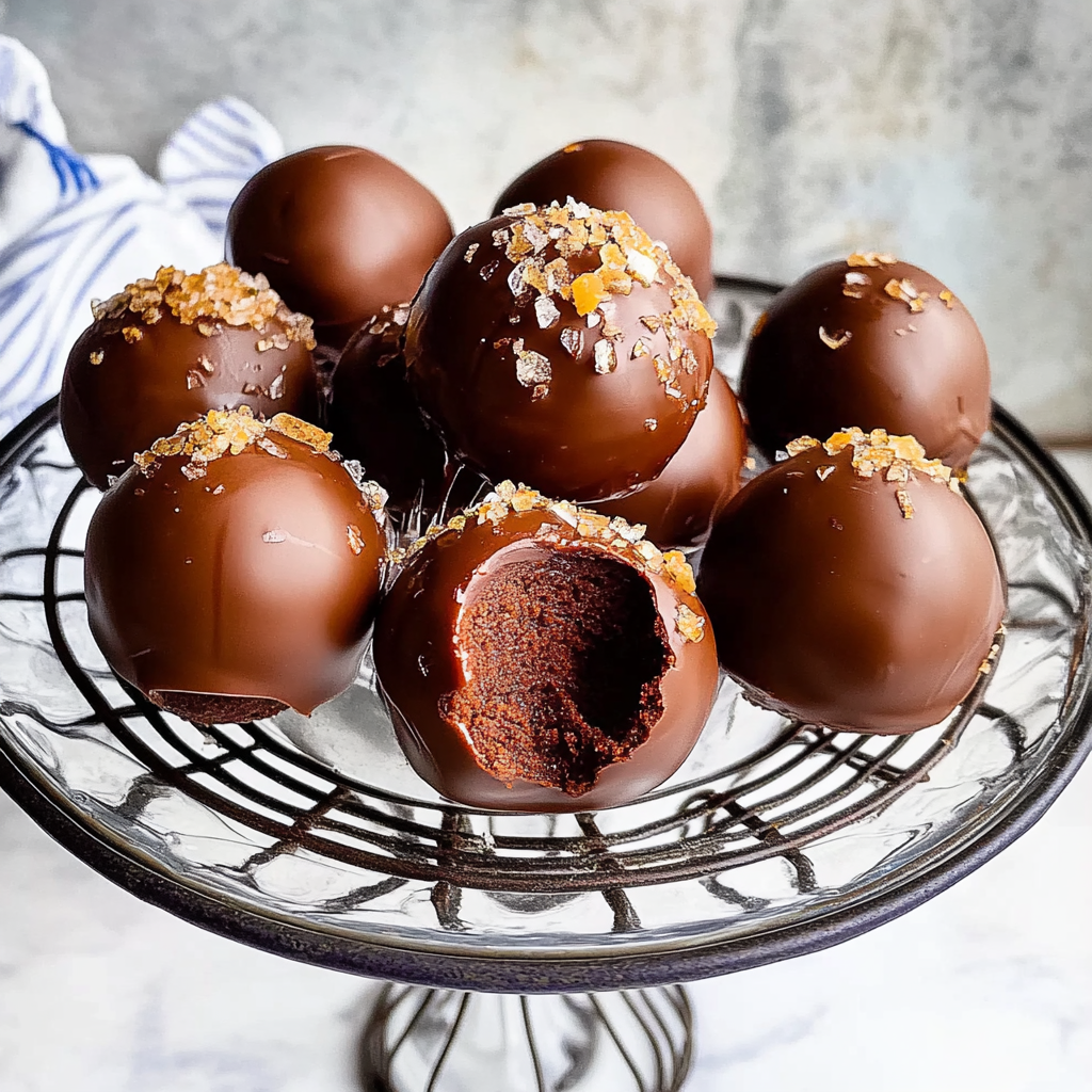 Salted Caramel Brownie Truffles 21 Salted Caramel Brownie Truffles