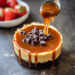 Salted Caramel Chocolate Chip Cheesecake 1