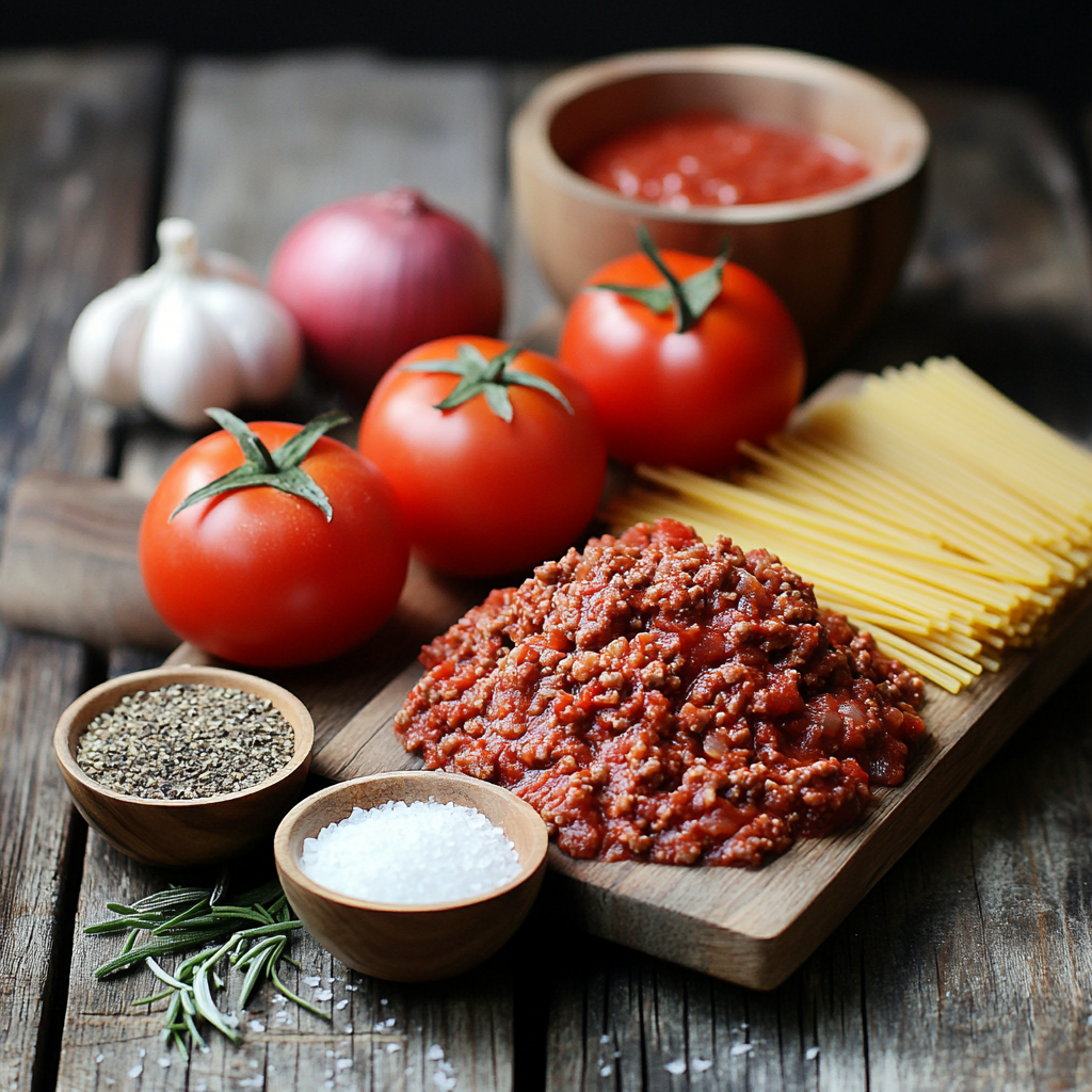 Spaghetti Meat Sauce ingredients