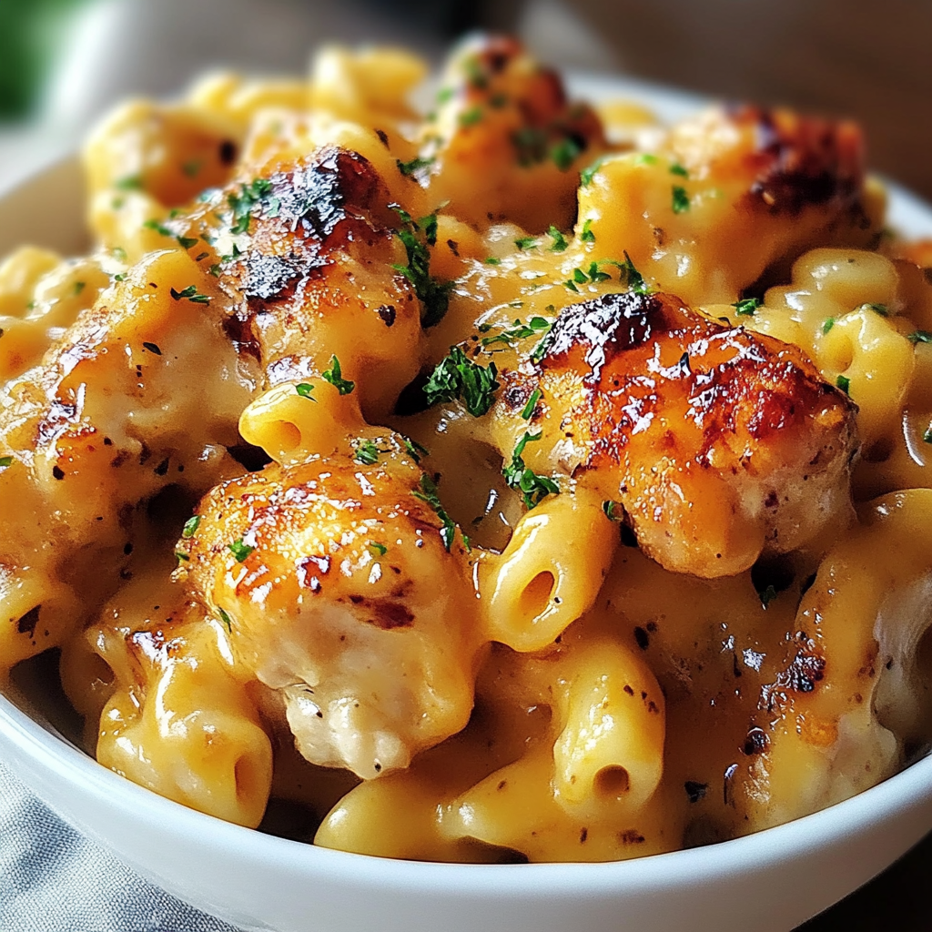 Spicy Honey Pepper Chicken Mac Cheese 1