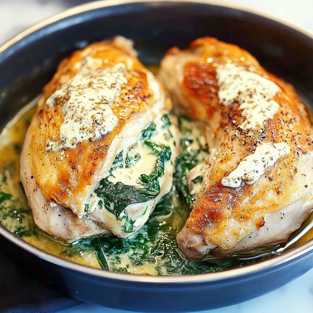 Spinach Stuffed Chicken 1