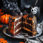 Spooky Halloween Marble Cake 1