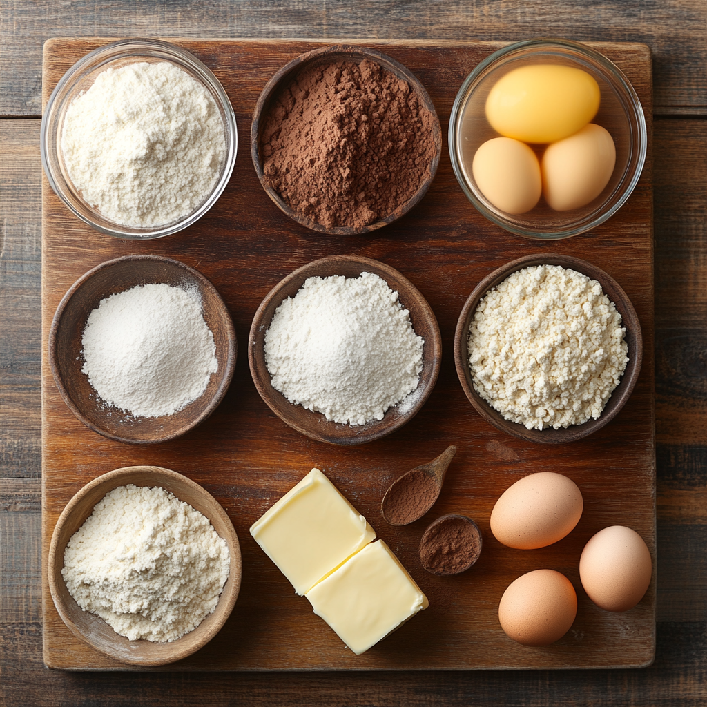 Spooky Halloween Marble Cake ingredients