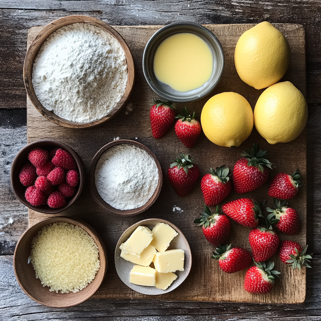Strawberry Lemon Blondies 20 Strawberry Lemon Blondies ingredients