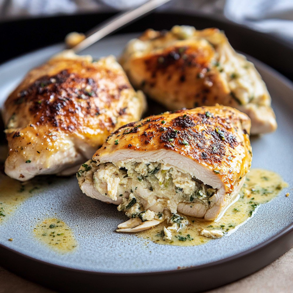 Zucchini Feta Stuffed Chicken 1