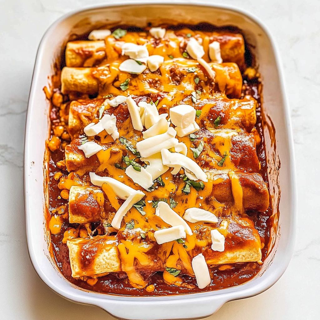 beef enchiladas with red sauce 1