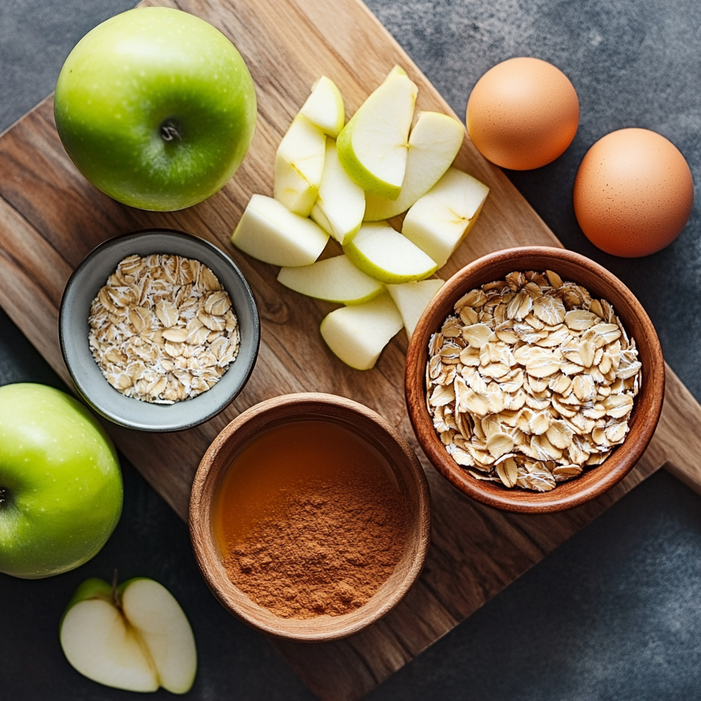 Apple Cinnamon Oatmeal Bake ingredients