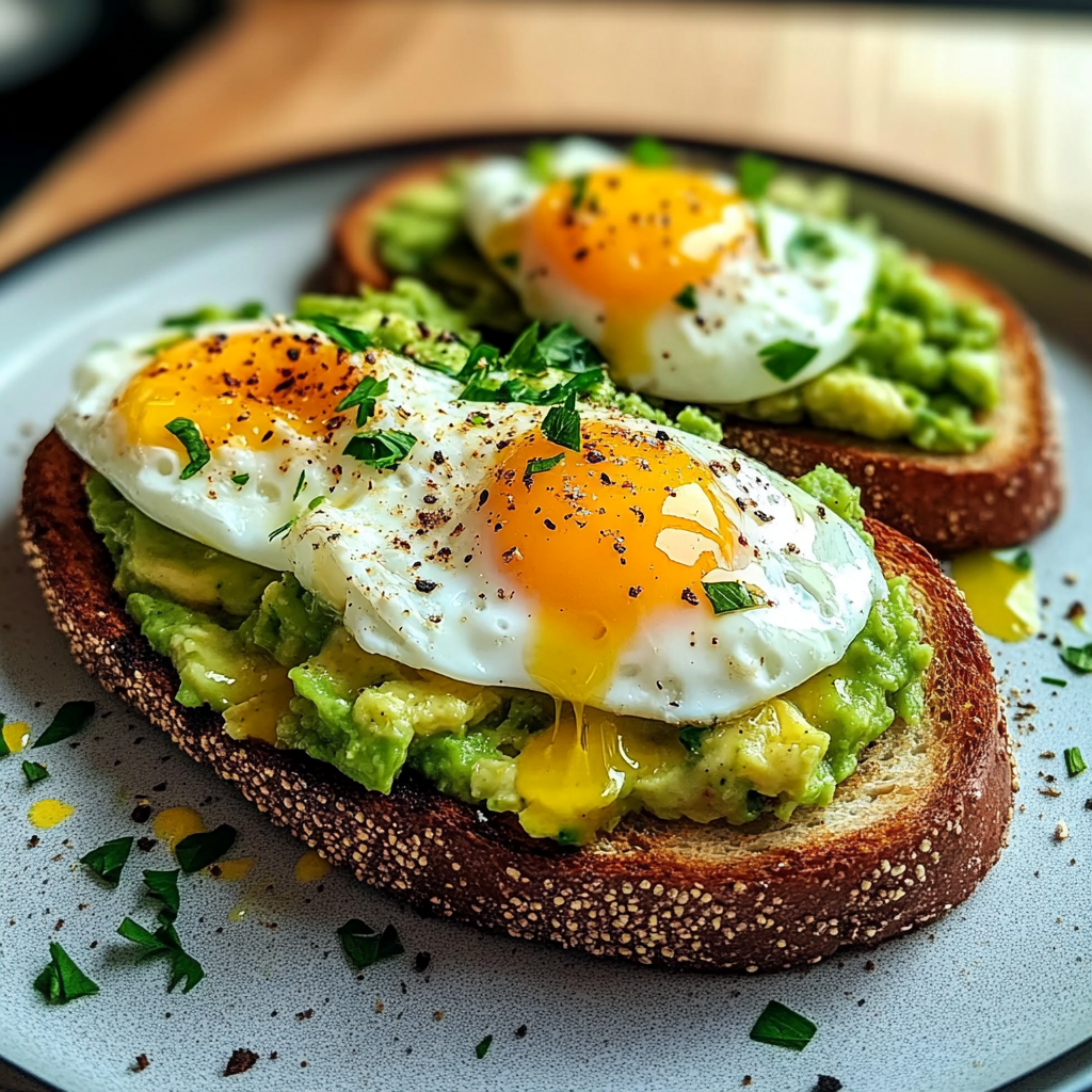 Avocado Toast with Lemon & Egg