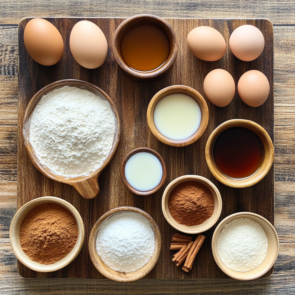 Baked Maple Donut Bars ingredients