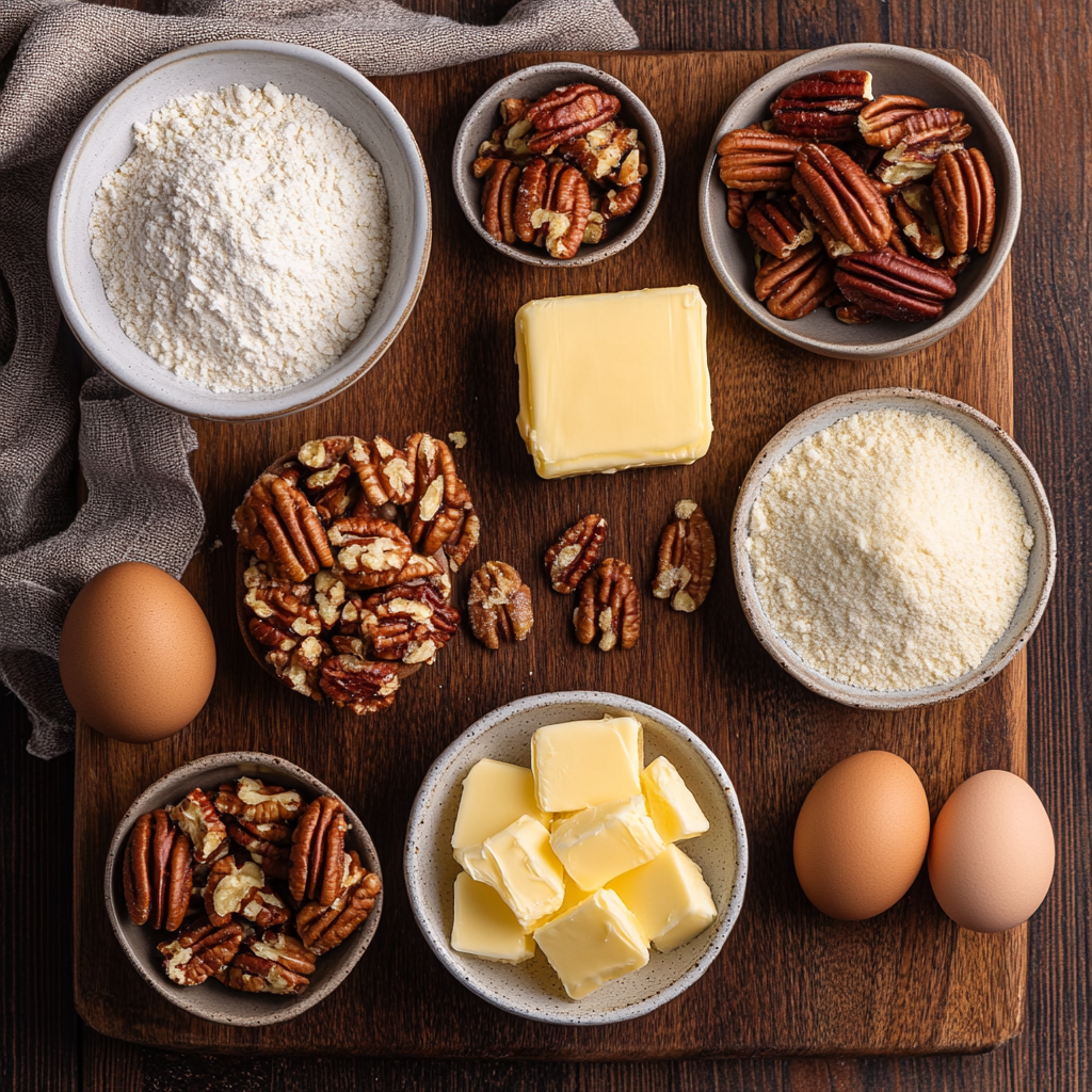 Brown Butter Pecan Pie Bars ingredients