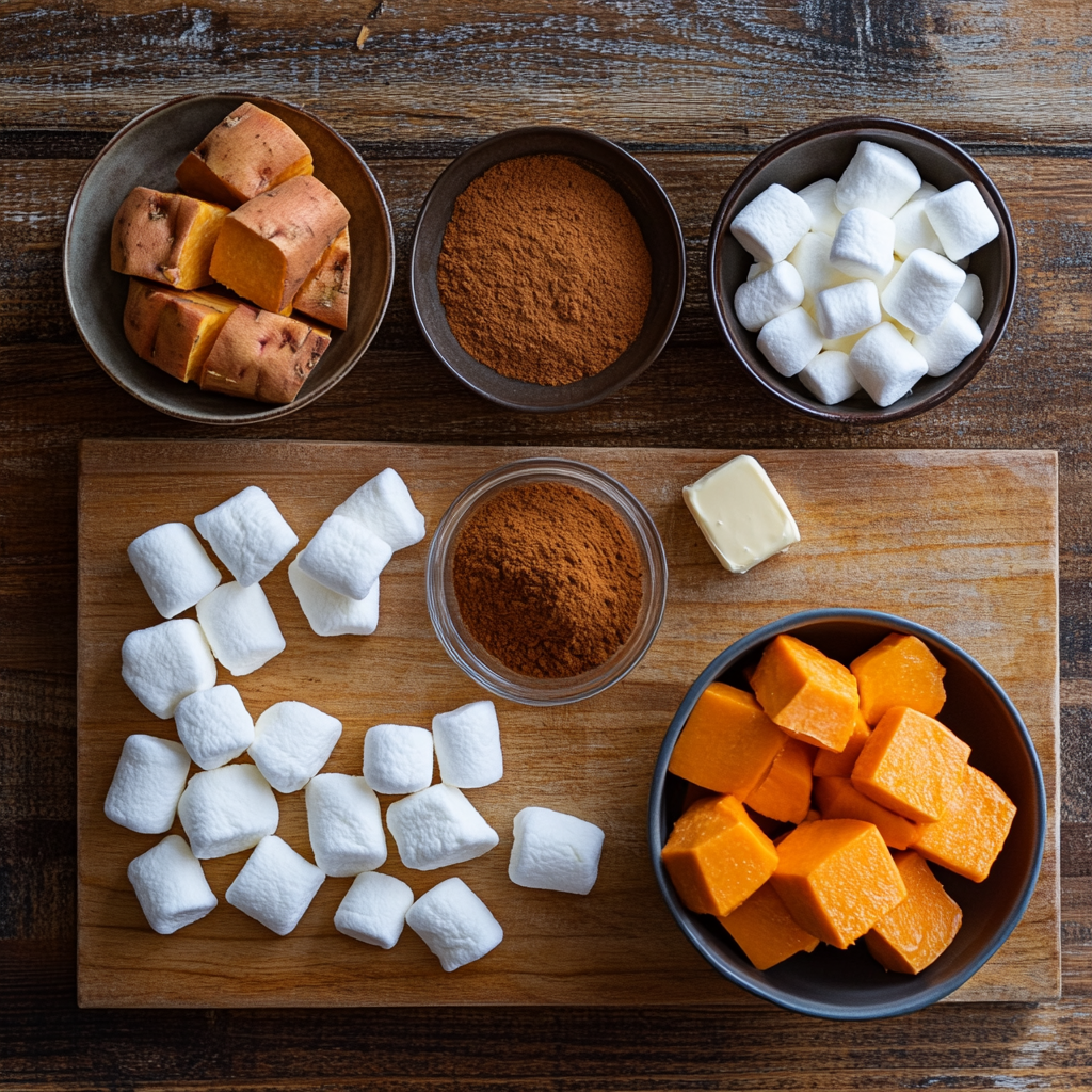 Candied Sweet Potatoes ingredients