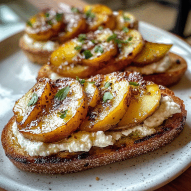 Caramelized Apple Ricotta Crostini 1