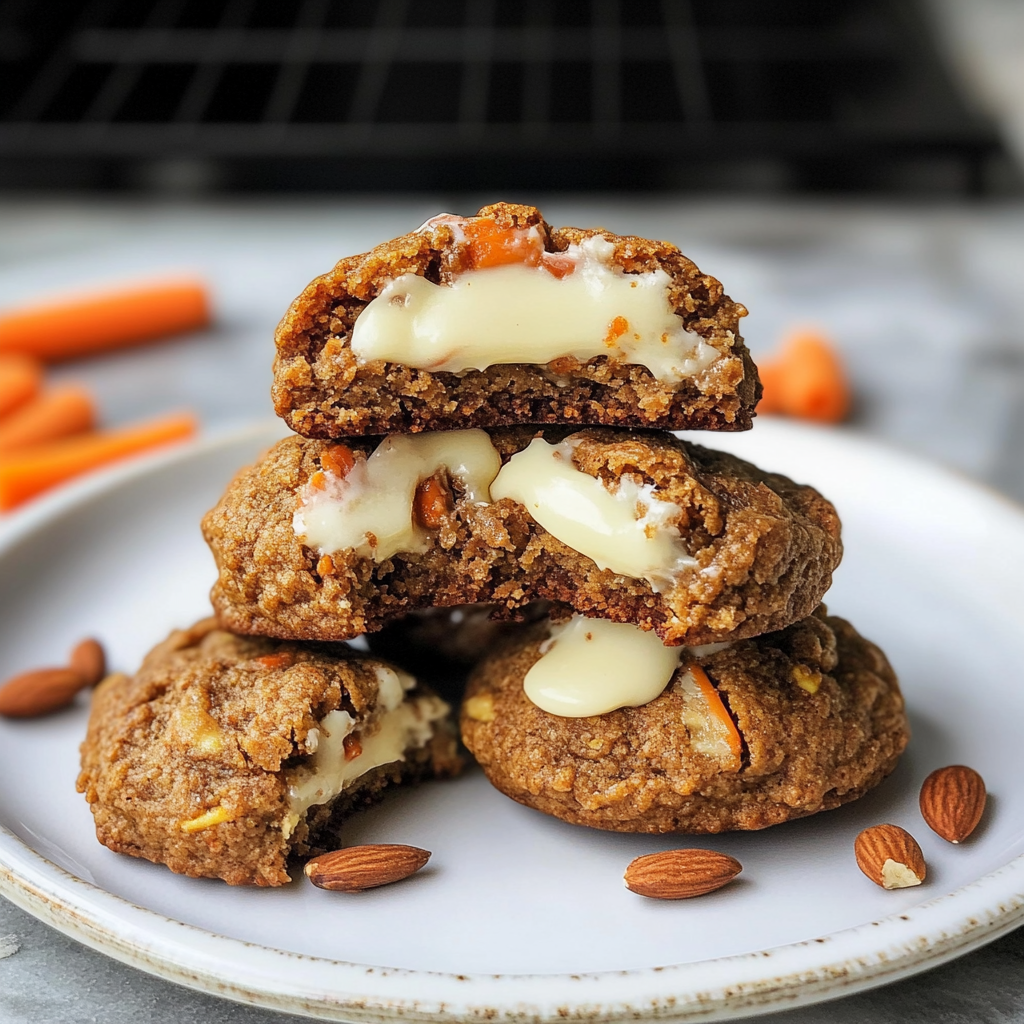 Carrot Cake Cookies-Stuffed