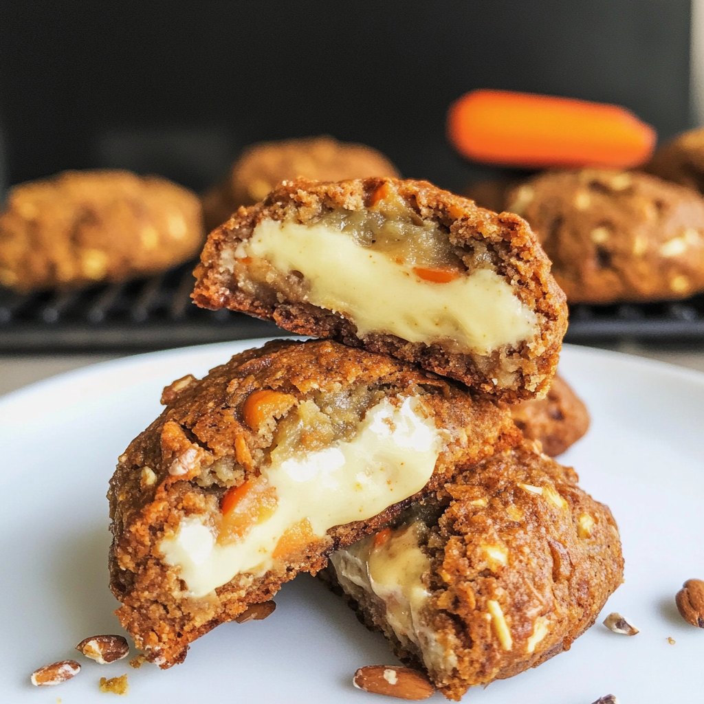 Carrot Cake Cookies-Stuffed