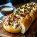 Chicken Bacon Ranch Stuffed Bread Recipe 1