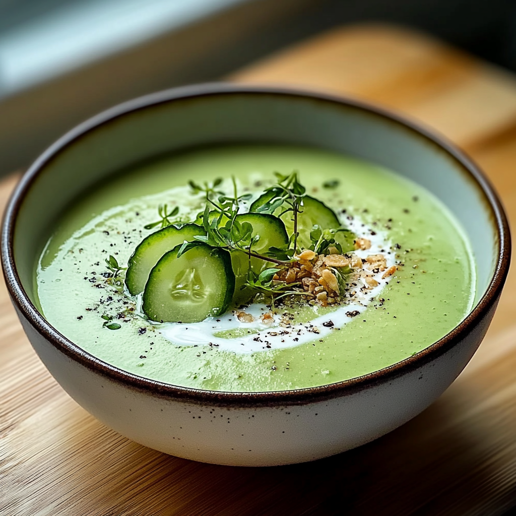Chilled Miso Cucumber Soup