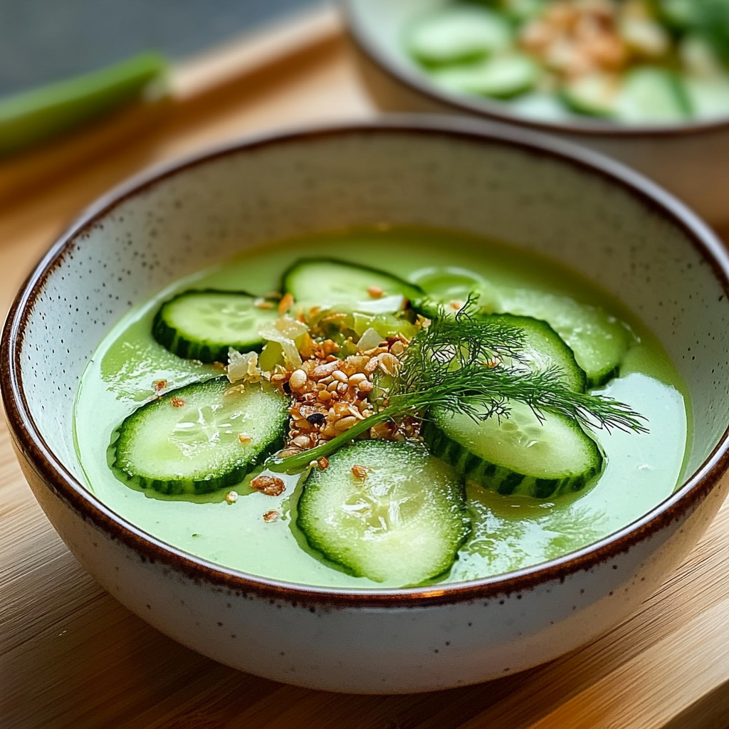 Chilled Miso Cucumber Soup