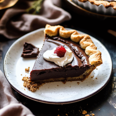 Chocolate Chess Pie 1 2